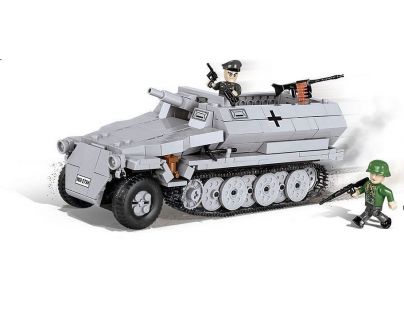 Cobi Malá armáda 2472 Sd.Kfz.251-10 Ausf. C sivé vozidlo - Poškodený obal