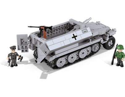 Cobi Malá armáda 2472 Sd.Kfz.251-10 Ausf. C sivé vozidlo - Poškodený obal
