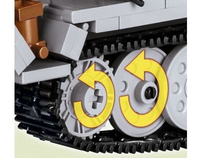 Cobi Malá armáda 2472 Sd.Kfz.251-10 Ausf. C sivé vozidlo - Poškodený obal