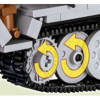 Cobi Malá armáda 2472 Sd.Kfz.251-10 Ausf. C šedé vozidlo 3