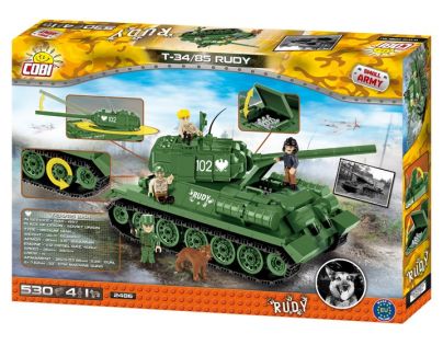 Cobi Malá armáda 2486 T-34 z filmu Štyri z tanku a pes