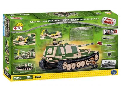 Cobi 2496 SMALL ARMY Sd.Kfz. 184 Panzerjäger Tiger Ferdinand Elefant 515 k 2 f