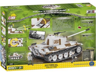Cobi 2511 SMALL ARMY – II WW PzKpfw V Panther Ausf. A SdKfz 171, 490 k, 2 f