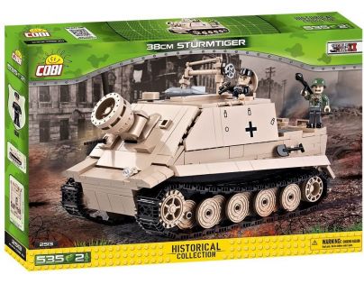 COBI 2513 Small Army II WW 38 cm Sturmmorser Sturmtiger, 535 k, 2 f