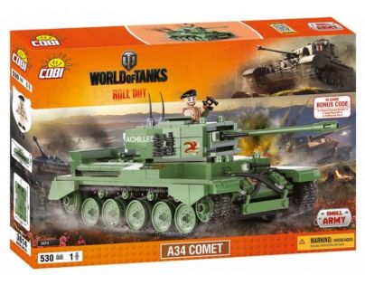 Cobi Malá armáda 3014 World of Tanks Tank A34 Comet