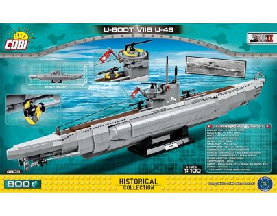 Cobi 4805 SMALL ARMY – II WW Nemecká ponorka U-Boot U-48, 800 k