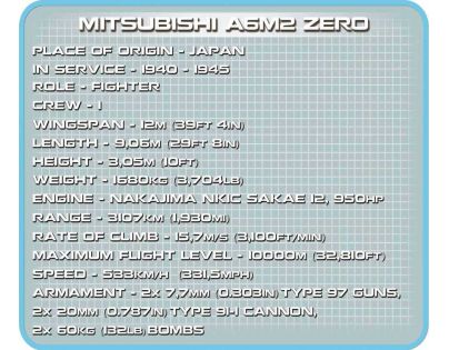 COBI 5515 SMALL ARMY Mitsubishi A6M2 Zero