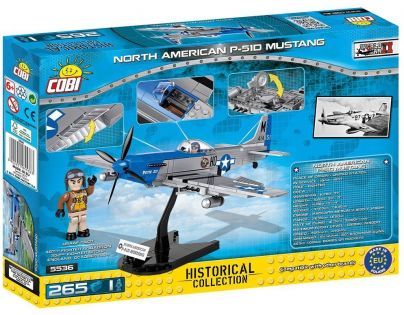 Cobi 5536 SMALL ARMY II WW North American P-51D Mustang 265 k 1 f
