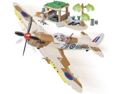 COBI 5545 II WW Supermarine Spitfire Púštna letisko, 400 k, 2 f
