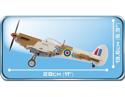 COBI 5545 II WW Supermarine Spitfire Púštna letisko, 400 k, 2 f