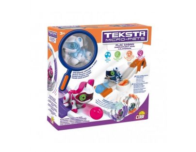 Cobi Teksta Micro-Pet Hrací set Robopes Modrá