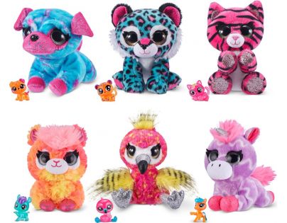 Zuru Coco Neon plyšové zvieratko s prekvapením Tygrík 24 cm