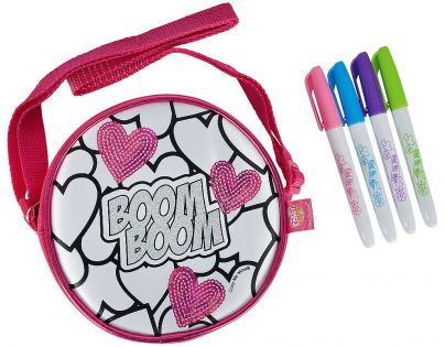 Color Me Mine Sequin Tote mini kabelka Nápis Boom Boom