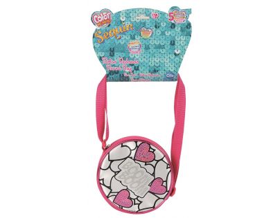 Color Me Mine Sequin Tote mini kabelka Nápis Boom Boom