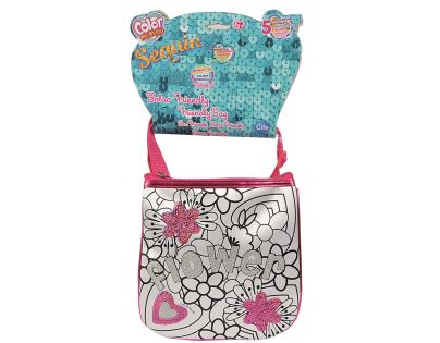 Color Me Mine Sequin Tote mini kabelka - Nápis Flower