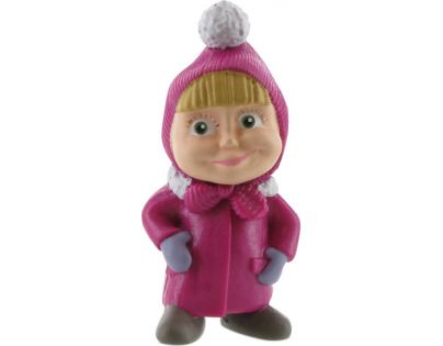 Comansi Máša a medveď Máša v zimnom oblečku