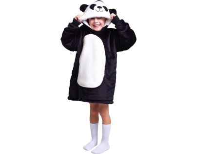 Cozy Noxxiez Panda Hrejivá televízna mikinová deka s kapucňou pre deti 3 - 6 rokov