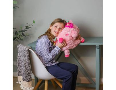 Cozy Noxxiez Jednorožec hrejivý plyšový vankúš 3 v 1
