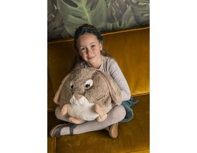 Cozy Noxxiez Mačka hrejivý plyšový vankúš 3 v 1
