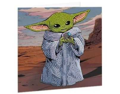 Craft Buddy Crystal Art Pohľadnice Baby Yoda