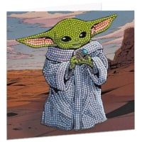 Craft Buddy Crystal Art Pohľadnice Baby Yoda