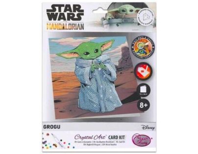 Craft Buddy Crystal Art Pohľadnice Baby Yoda
