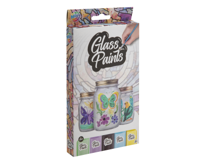Craft Creative Farby na sklo + štetec 5x20 ml