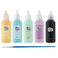 Craft Creative Farby na sklo + štetec 5x20 ml 2
