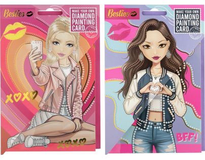 Craft Creative Diamantové maľovanie Pohľadnice Besties