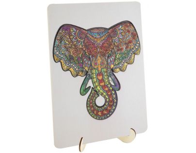 Craft Creative Drevené puzzle Slon 132 dielikov