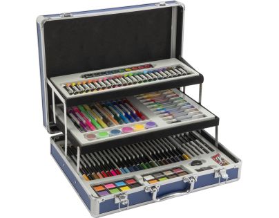 Craft Creative Maliarsky kufrík kovový rozkladací 140 ks