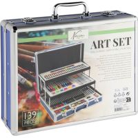 Craft Creative Maliarsky kufrík kovový rozkladací 140 ks 2