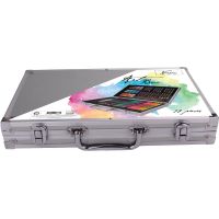 Craft Creative Umelecký kufrík kovový naplnený 2