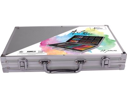 Craft Creative Umelecký kufrík kovový naplnený