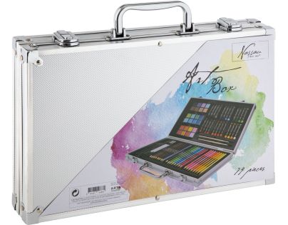 Craft Creative Umelecký kufrík kovový naplnený