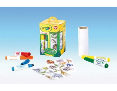 Crayola Cestovní malovací set se samolepkami Jungle