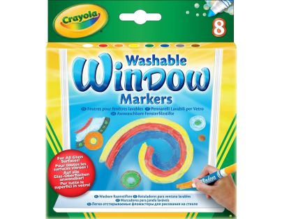 Crayola Fixy na okna 8 ks