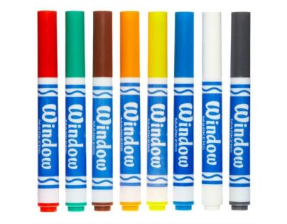 Crayola Fixy na okna 8 ks