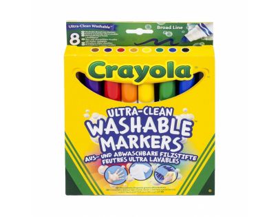 Crayola Fixy vypratelné s širším hrotem 8 ks