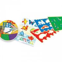 Crayola Kreativní sada s pastelkami a šablonami 3