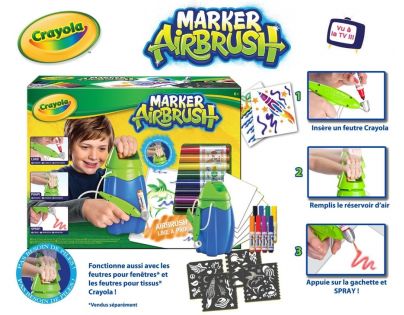 Crayola Marker Airbrush kreslící studio modré