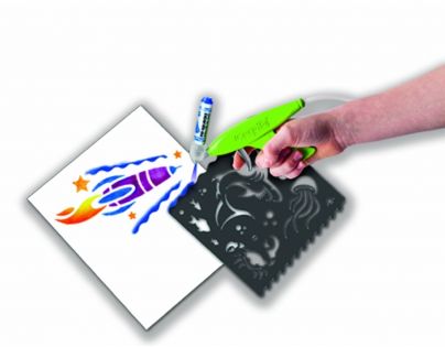 Crayola Marker Airbrush kreslící studio modré