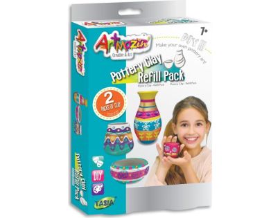 HM Studio CreaFun Hrnčiarska hlina 1 kg - Poškodený obal