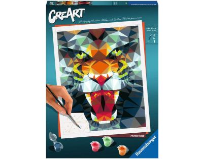 CreArt Polygónový tiger