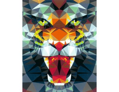 CreArt Polygónový tiger