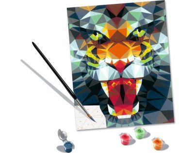 CreArt Polygónový tiger