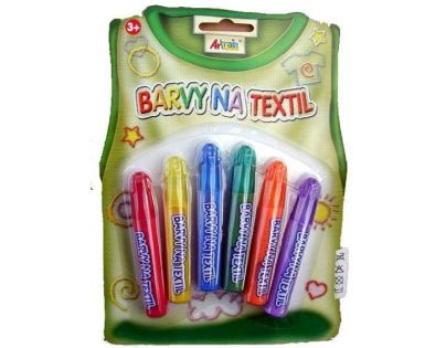 Creatoys Farby na textil na blistri 6x7ml