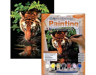 Creatoys Maľovanie 22 x 30 cm Tiger pri vode