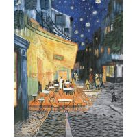 Creatoys Maľovanie na plátno 28 x 35 cm Café Terrace at Night
