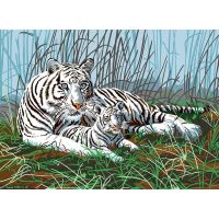 Creatoys Maľovanie veľké Royal Biely tiger